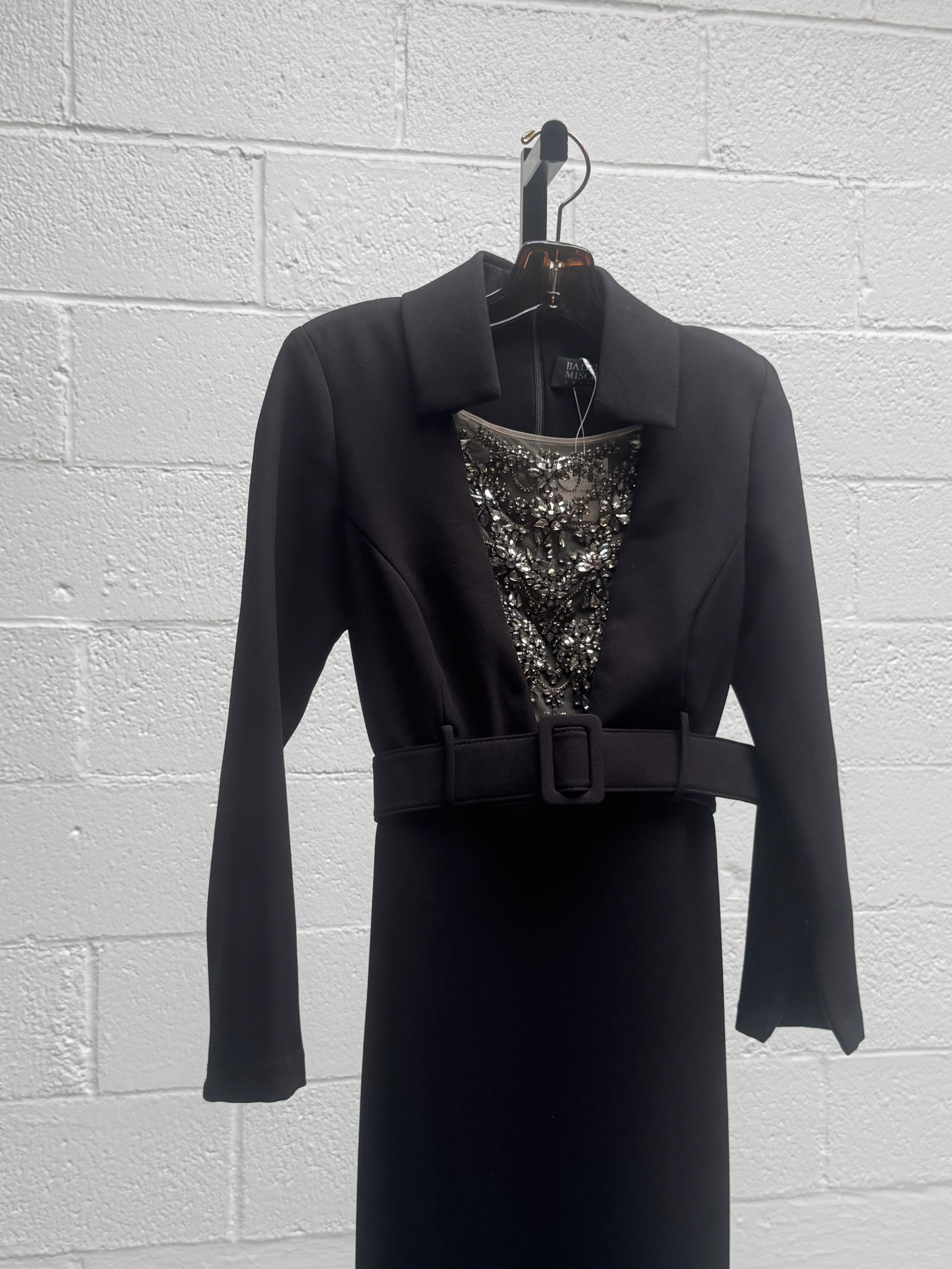 Dress with embellishing on front chest