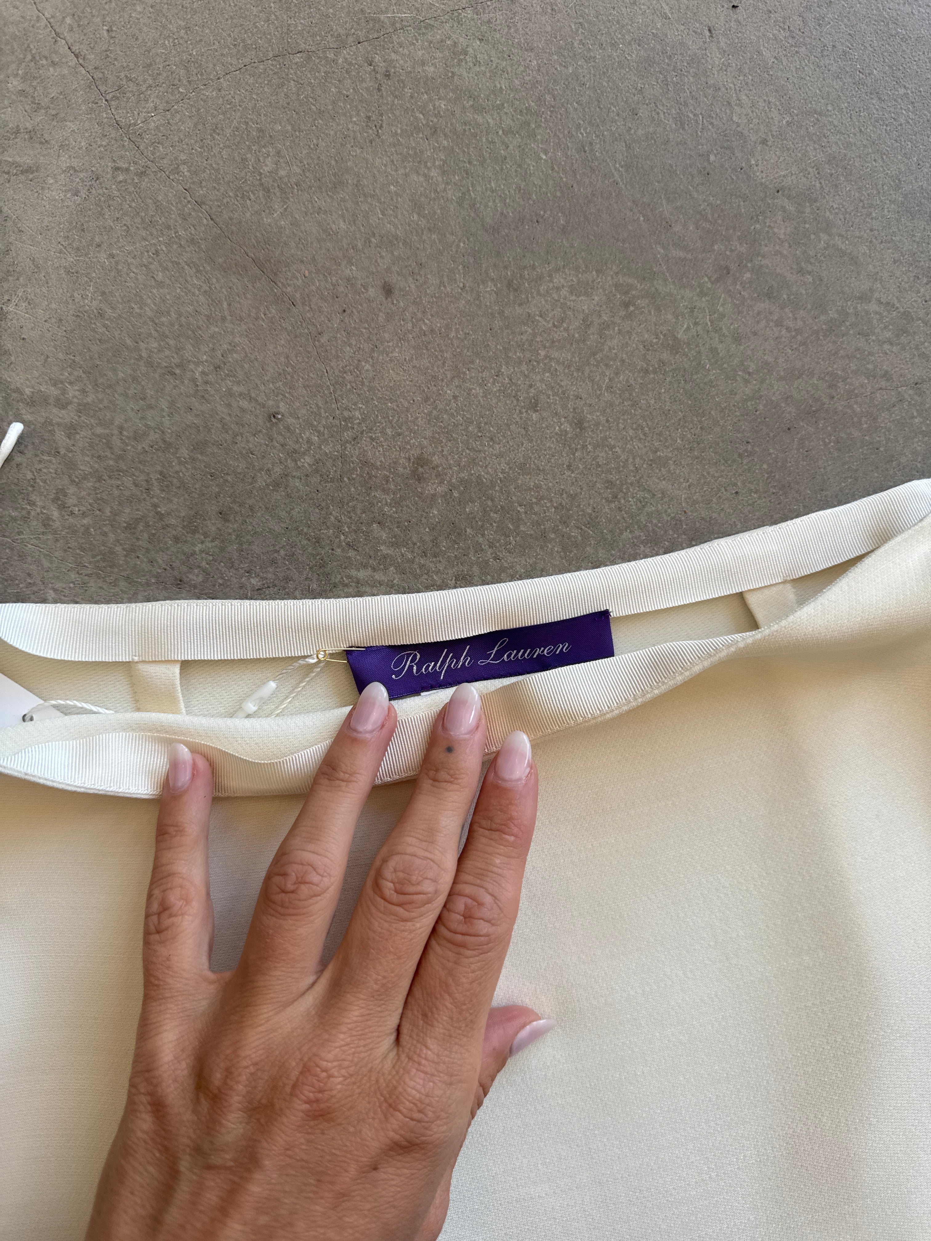 White Polo Mini Skirt