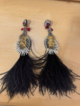Peacock Dangle Earrings