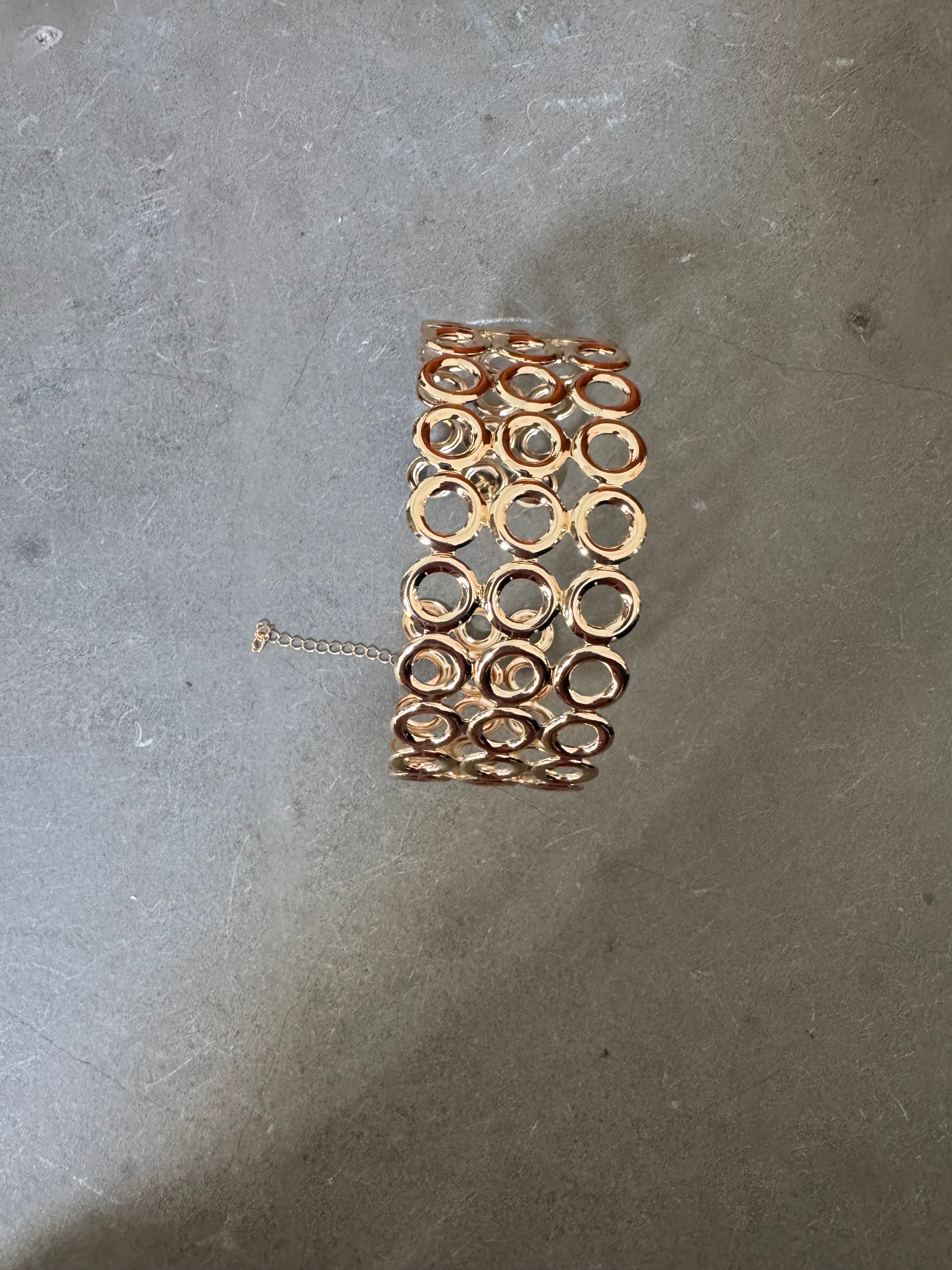 Three Row Gold Choker