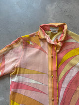 Pucci Chiffon Vintage Printed Blouse