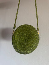 Green Beaded Bag