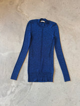 Blue Metallic Knit