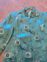Embroidered Blue Kimono