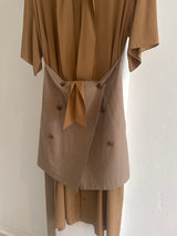 Deconstructed Khaki Dress