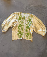 Vintage Silk Peasant Blouse