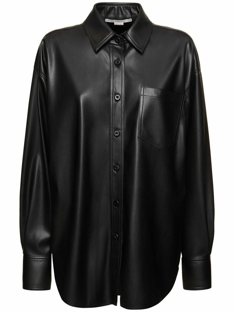 Faux Leather Shirt