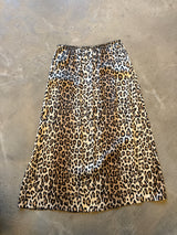Cheetah silk Slip Skirt