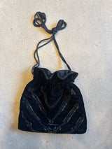 Velvet Vintage beaded bag