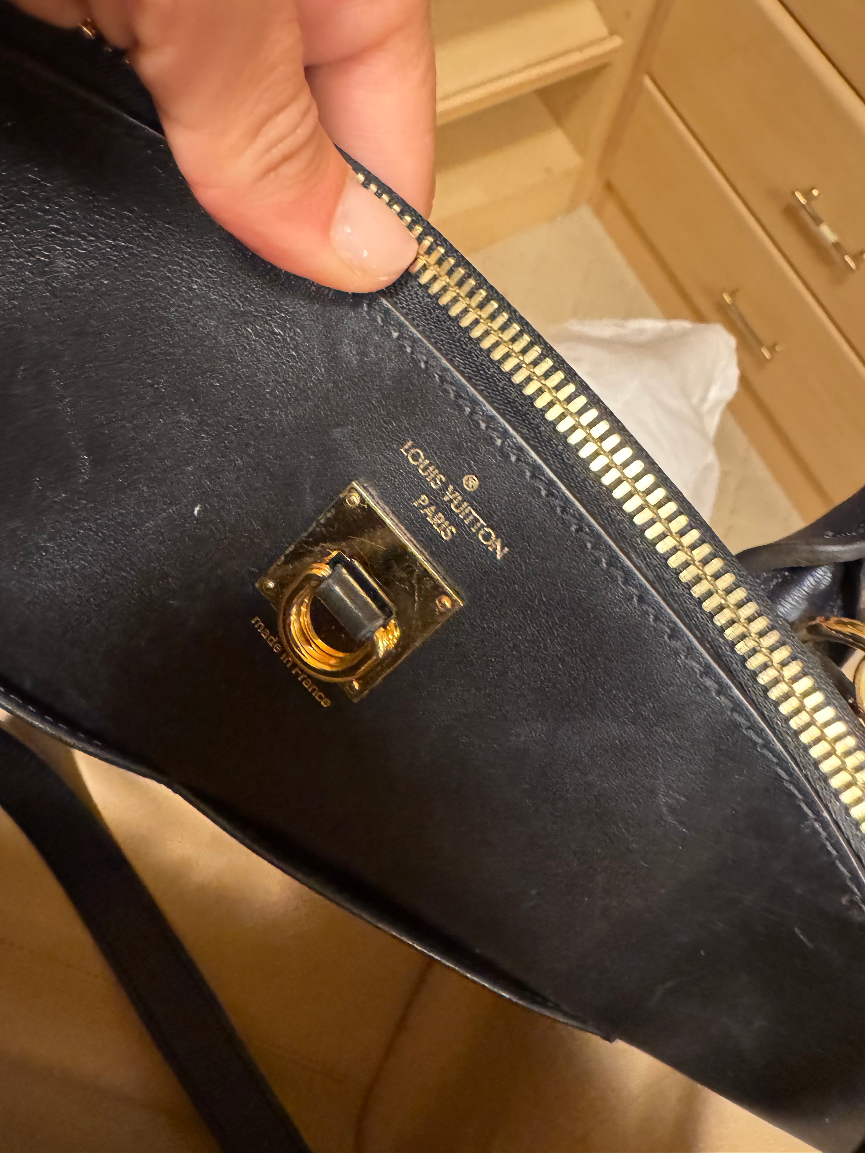 Tan and Black City Steamer MM Gold Hardware