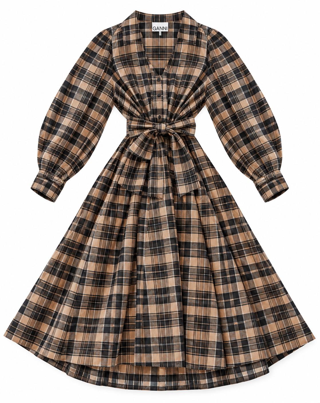 Plaid Midi Dress