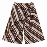 Striped Silk Trouser with waist scarf detail