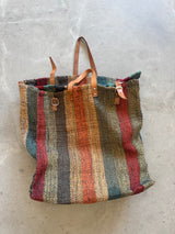 Striped Woven Bag