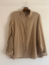 Tan Silk Shirt