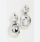 Silver Stone Drop Earrings
