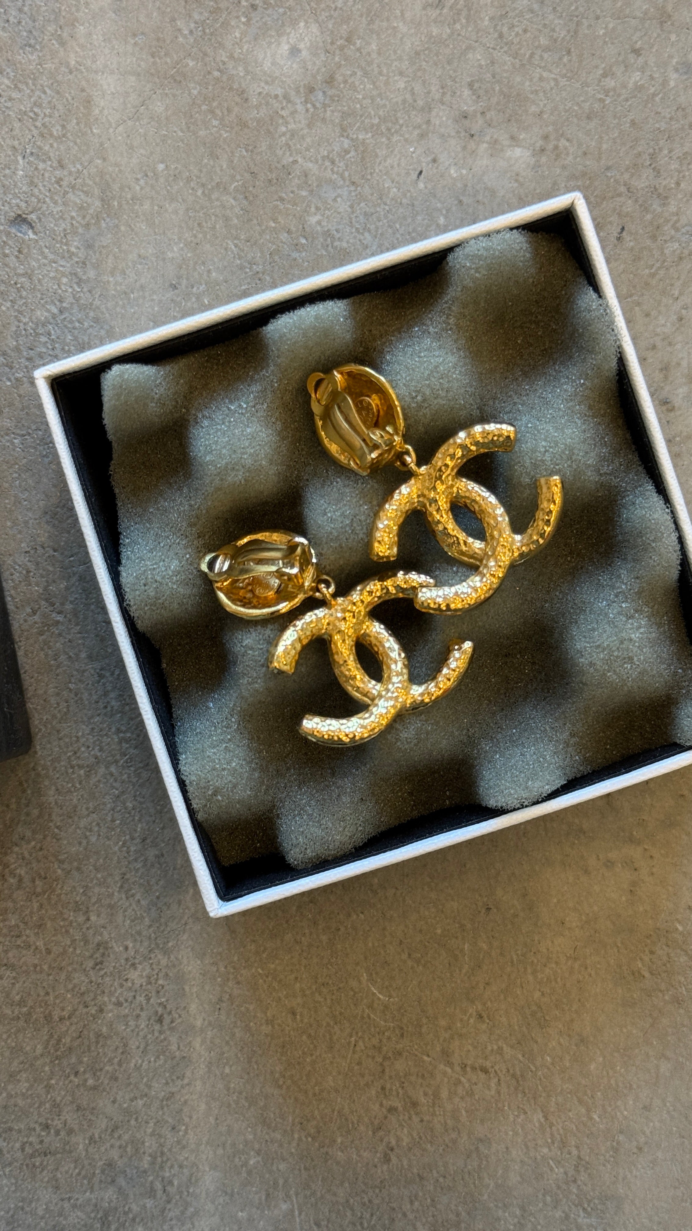 1995 Vintage CC Clip on Earrings