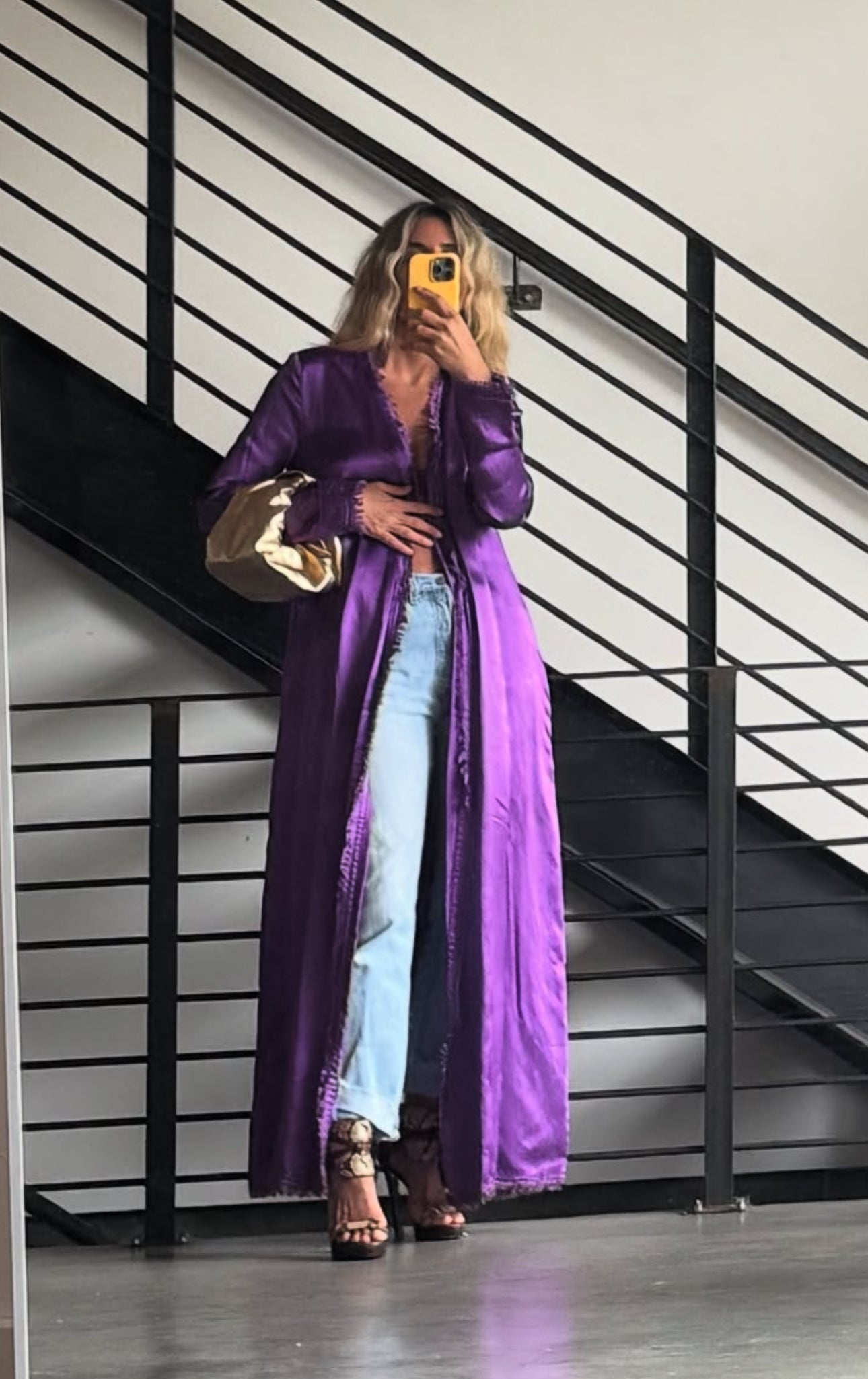 Purple Silk Robe