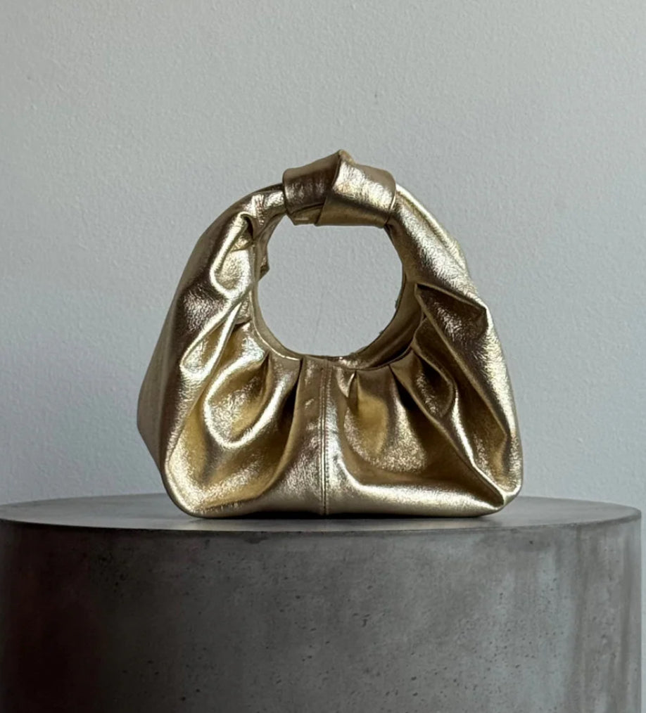 Gold Leather Lulah Bag
