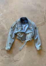 Denim Biker Jacket