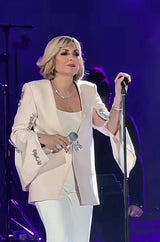 Cream Blazer with Diamante Blazer