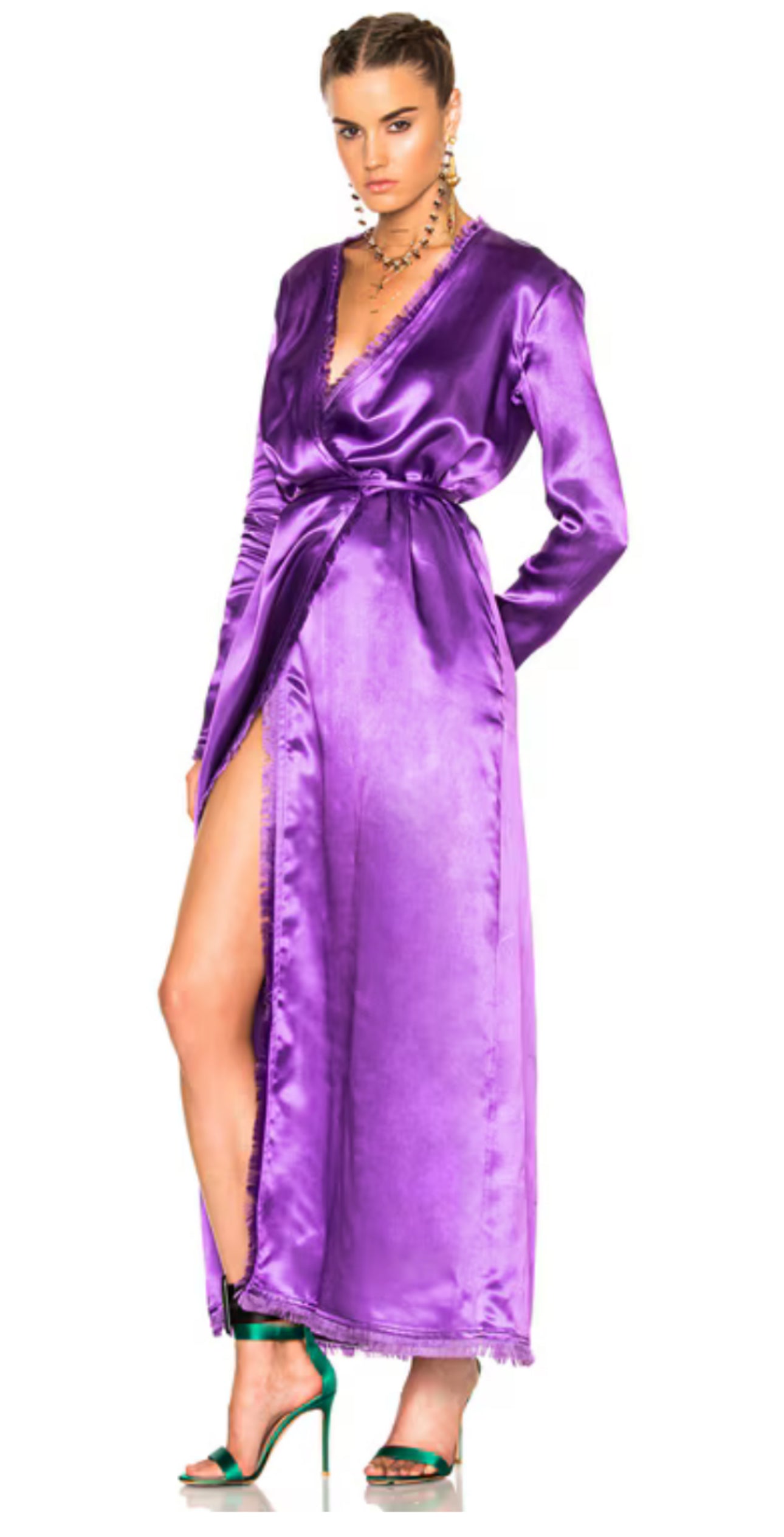 Purple Silk Robe