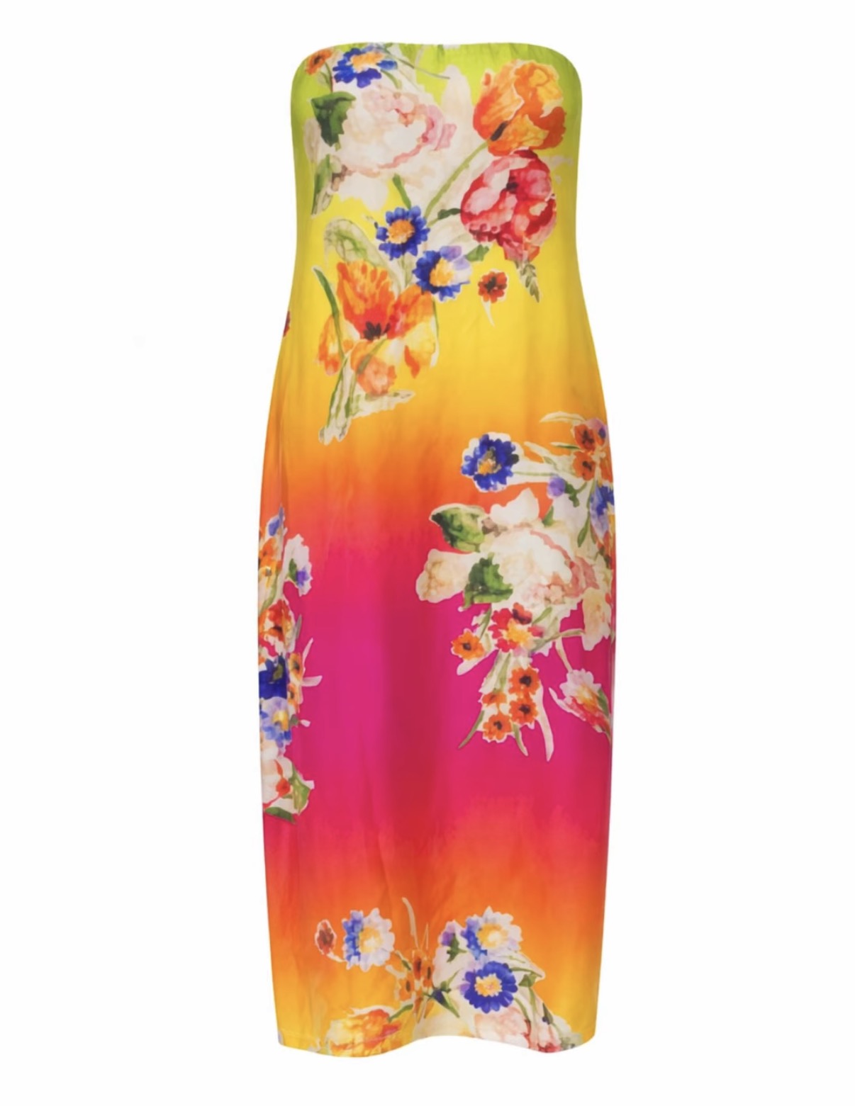 Purple Label Colorful Silk Dress