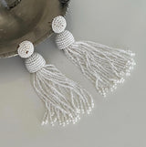 Beaded Tassel Earrings