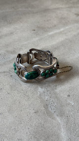 Erika Hult Turquoise Silver Bracelet