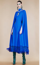 Fringe Cape Dress