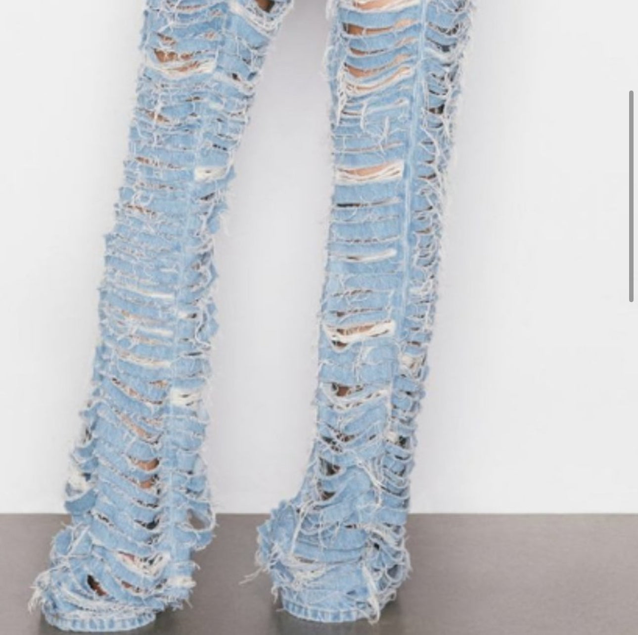 Distressed Denim Jeans