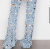 Distressed Denim Jeans