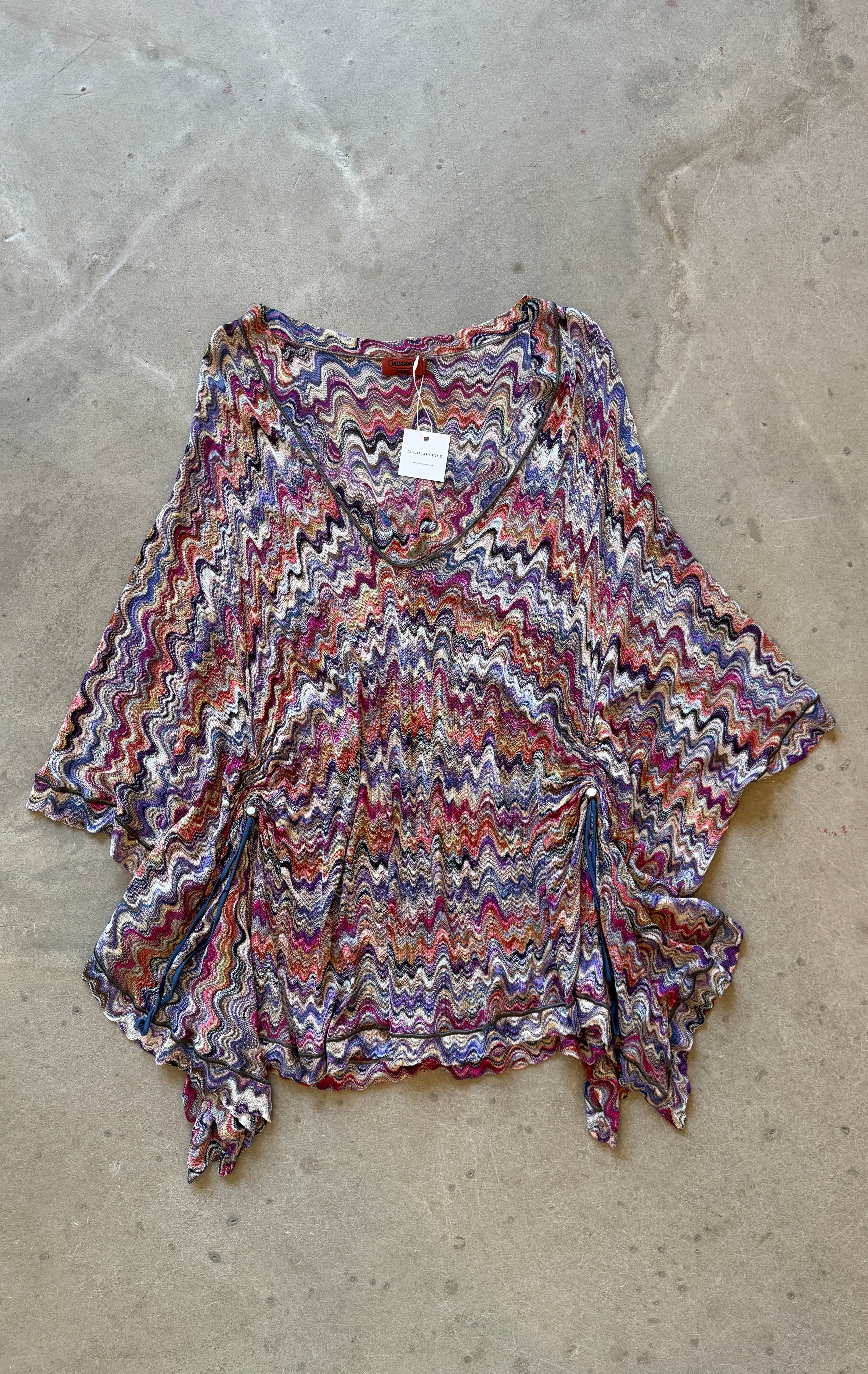 Zigzag Beach Poncho