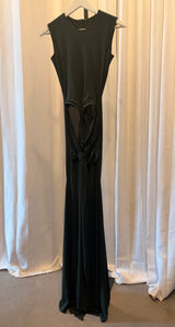Forest Green Draped Dress