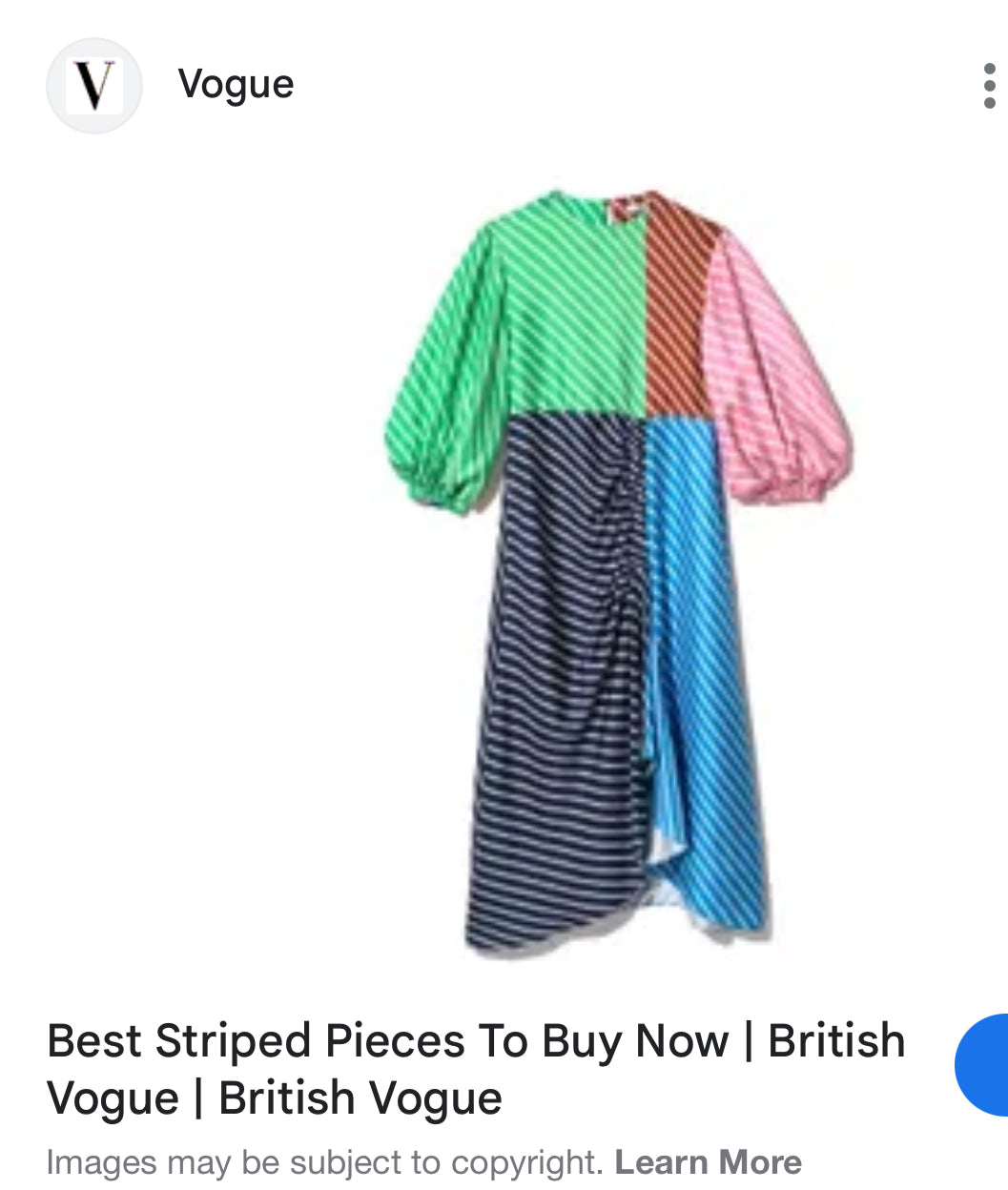 Color Block Stripe Dress