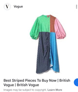 Color Block Stripe Dress