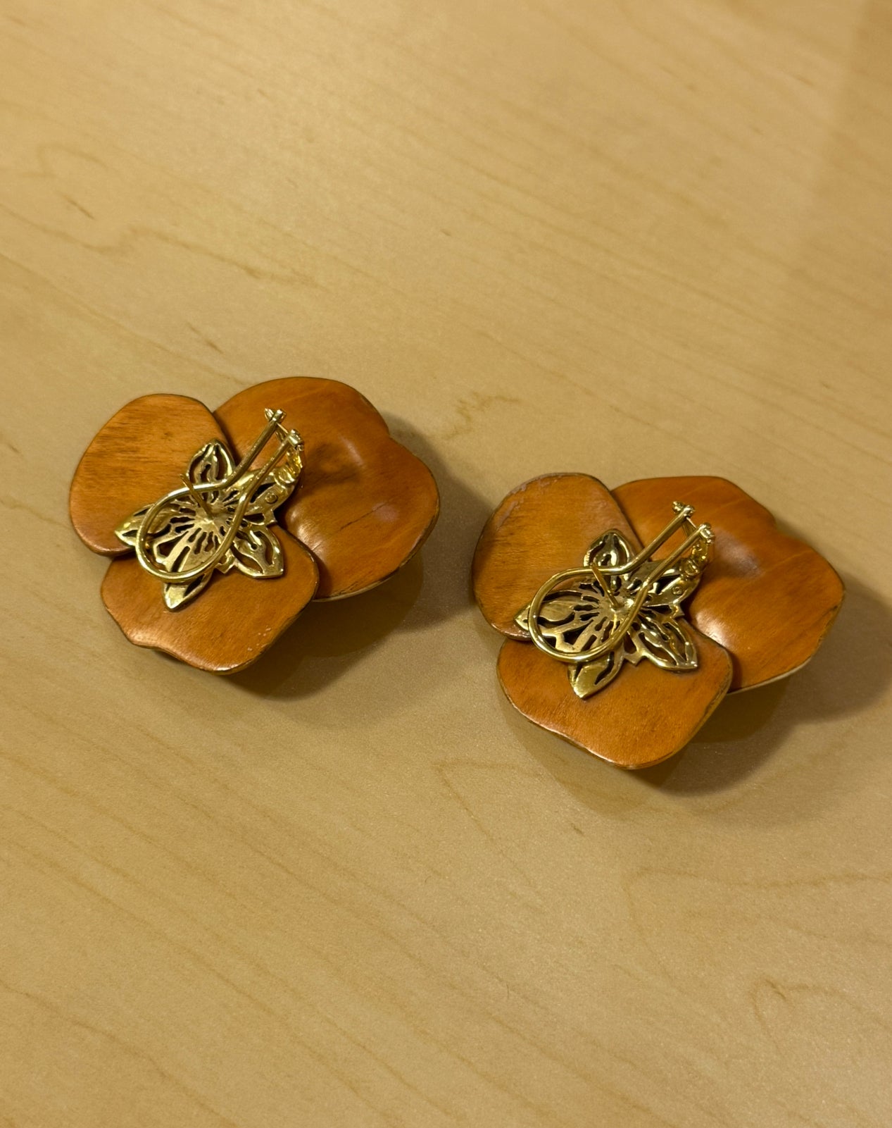 Floral Clip Earrings