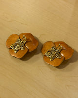 Floral Clip Earrings