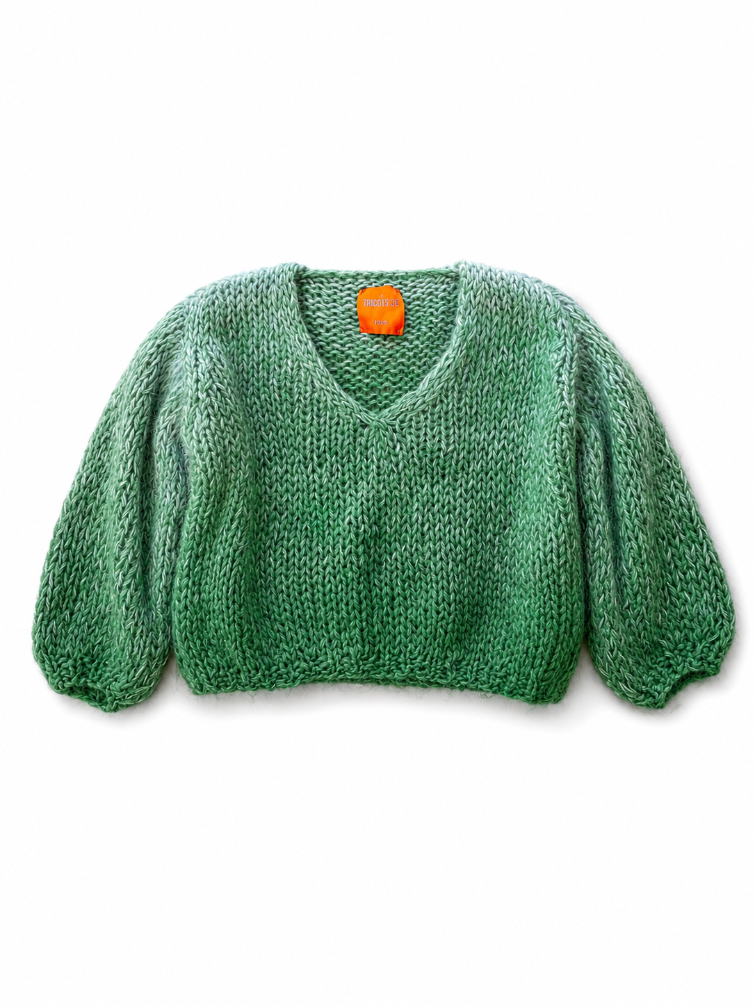 Green Ombre Handmade Sweater