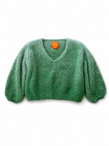 Green Ombre Handmade Sweater