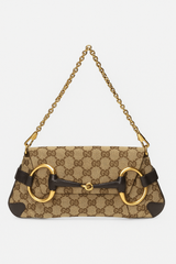 Gucci Vintage Horsebit Bag With Chain