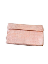 Pink Croc Clutch