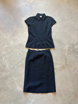 Black Skirt Set