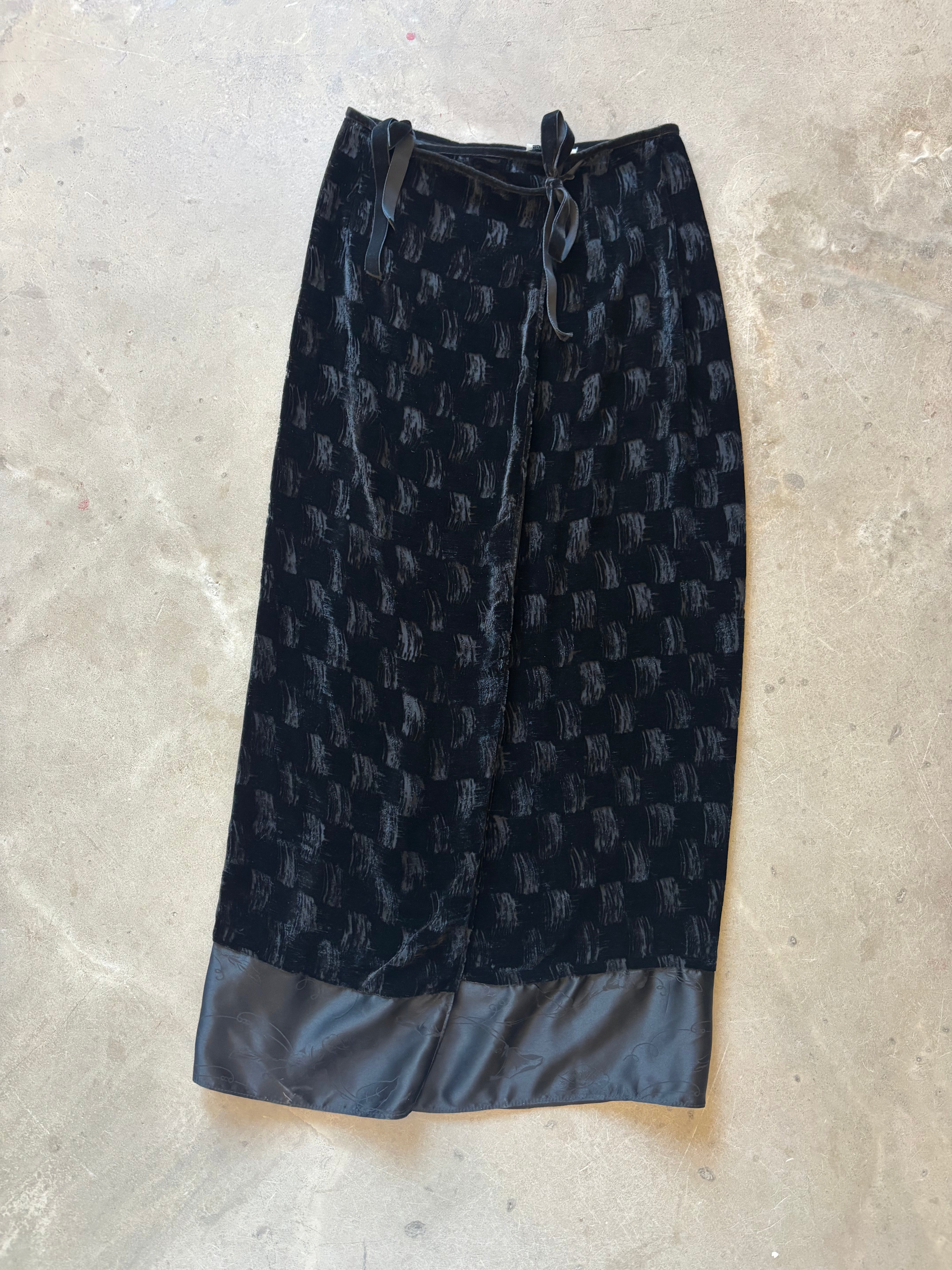 Black Velvet Skirt