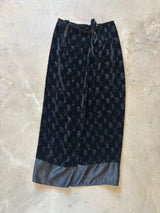 Black Velvet Skirt