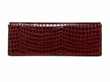 Red Snakeskin Clutch