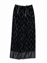 Black Velvet Skirt