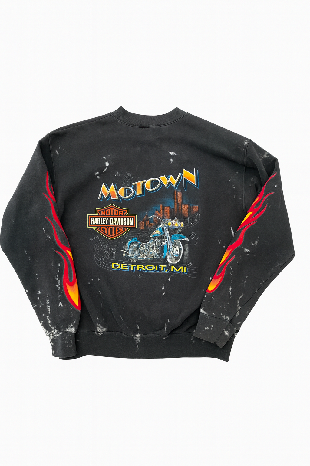 Harley Davidson Sweatshirt with paint splatter