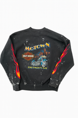 Harley Davidson Sweatshirt with paint splatter
