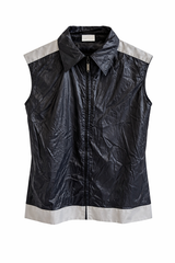 Reflective Two-Tone Zip-Up Vest