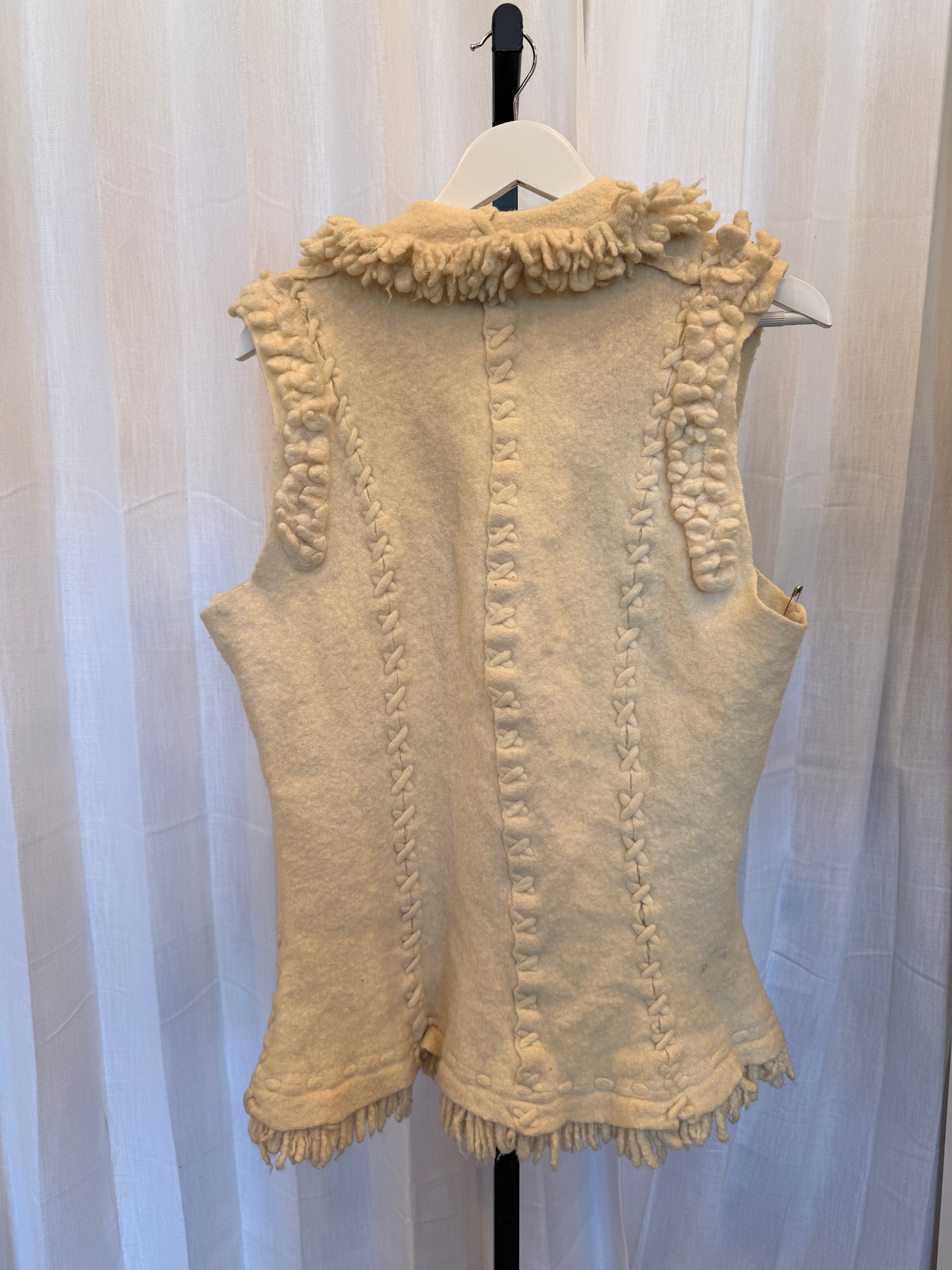 Sculptural Felted Wool Vest